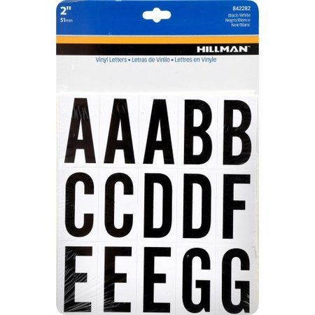 HILLMAN 2" Blk/Wht Letter Set 842282